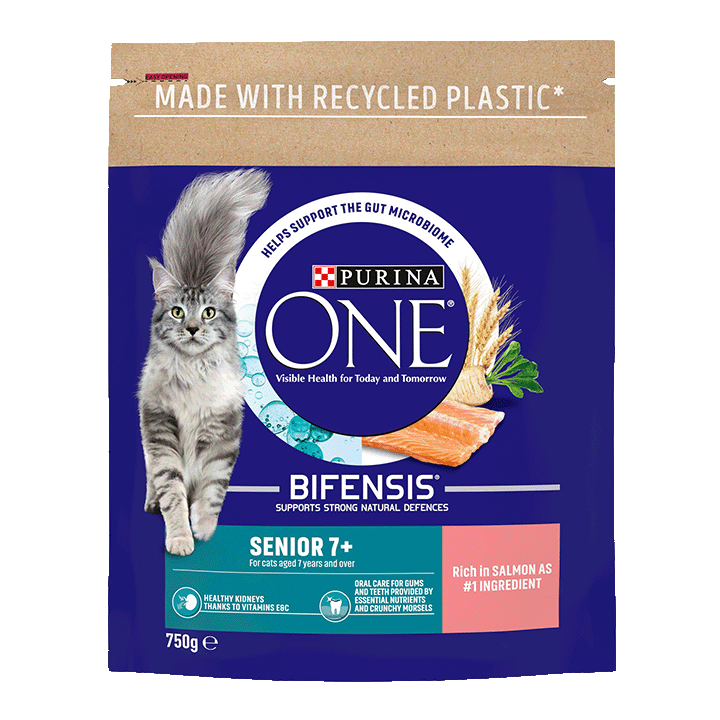 7+ Cat, Rich in Salmon Dry Food 750g