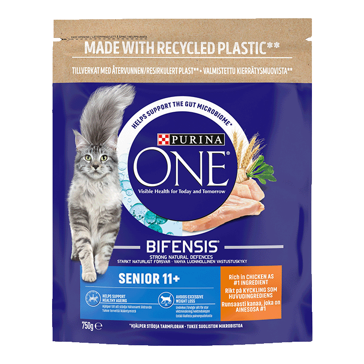 11+ Cat, Rich in Chicken Dry Food 750g