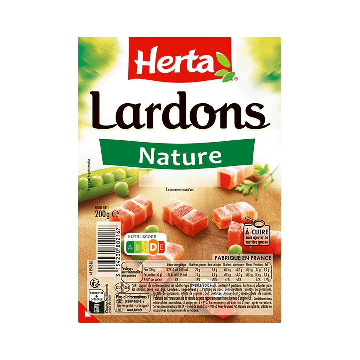 Lardons nature 200g