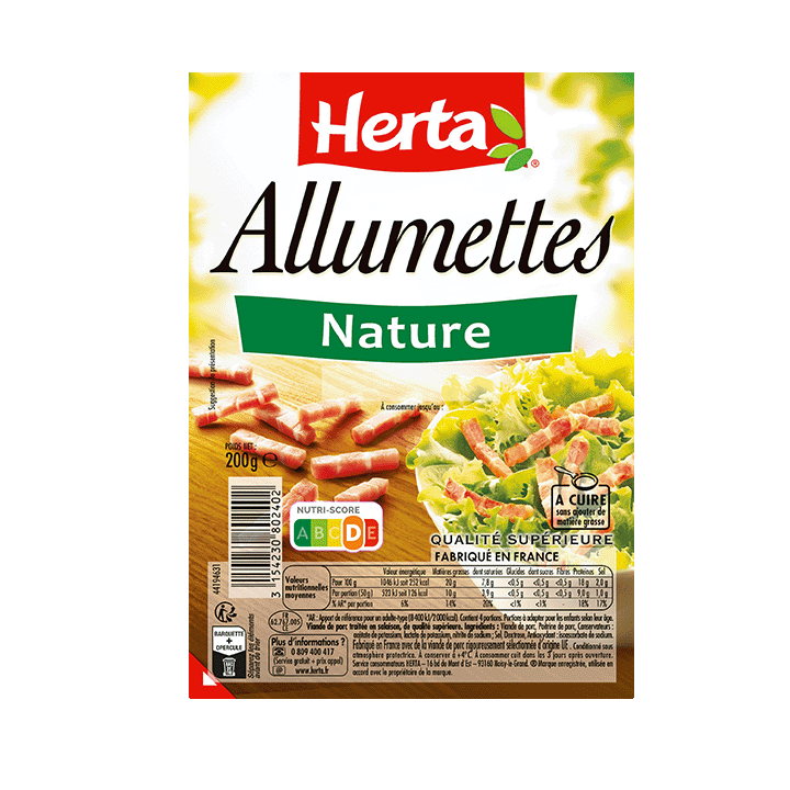 Allumettes nature 200g