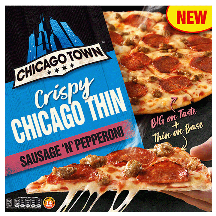 Crispy Chicago Thin Sausage 'n' Pepperoni 431g