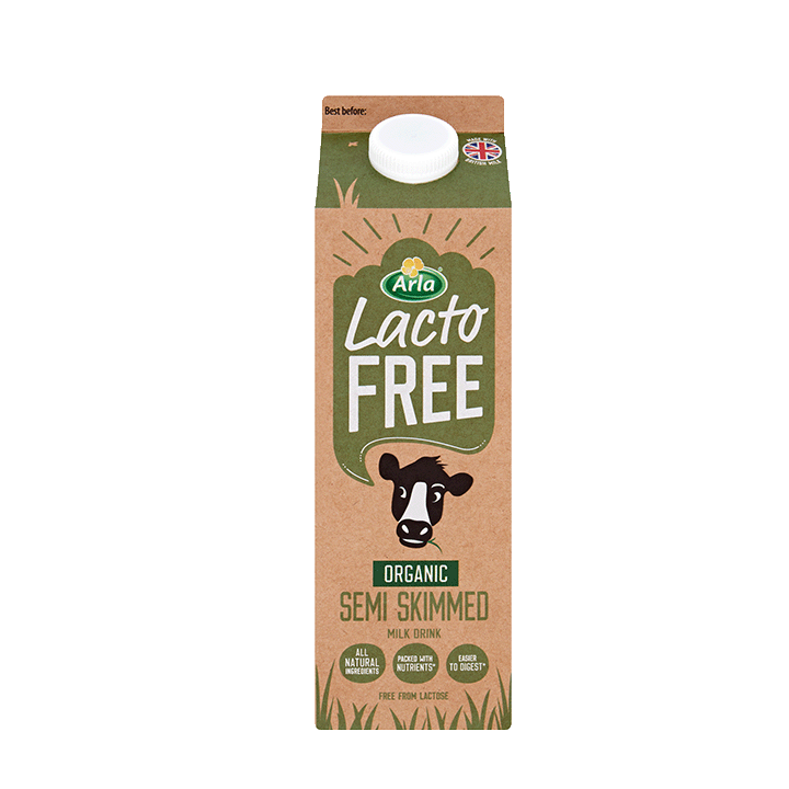 Arla Lactofree Organic Semi Skimmed Milk 1L