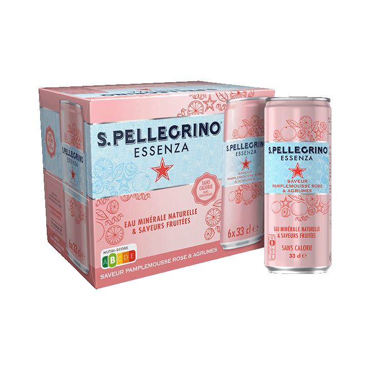 Saveurs Pamplemousse rose & Agrumes 6x33cl