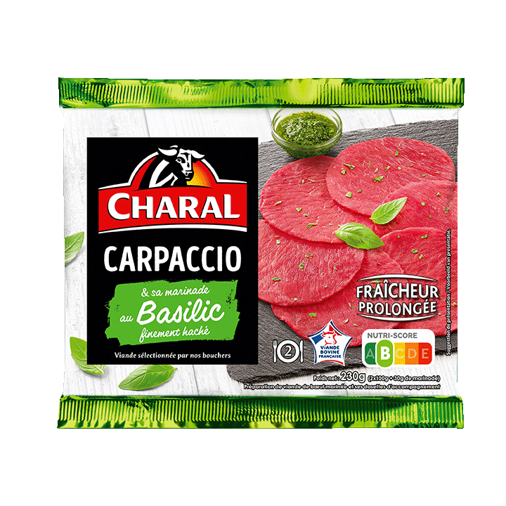 Carpaccio Basilic Charal 230g