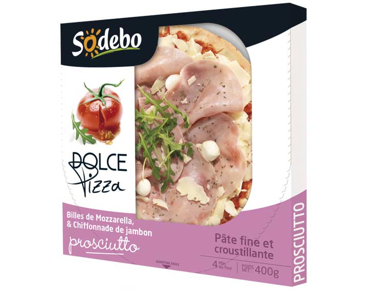 Billes de mozzarella & chiffonnade de jambon