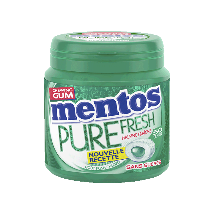Mentos Pure Fresh goût Chloro, 50 dragées