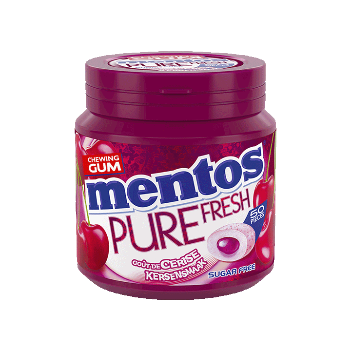 Mentos Pure Fresh goût Cerise, 50 dragées