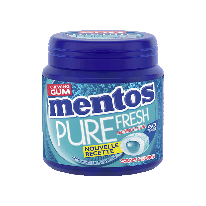 Mentos Pure Fresh goût Eucalyptus, 50 dragées