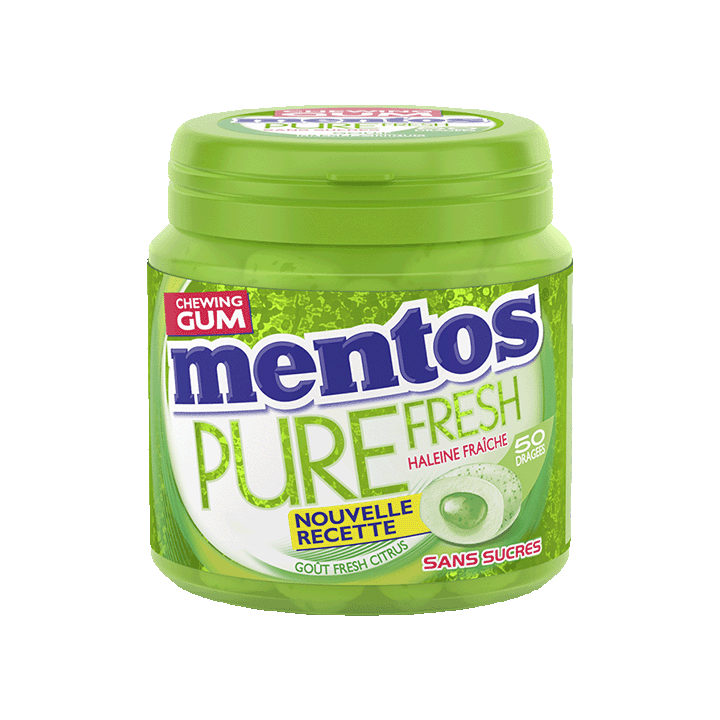 Mentos Pure Fresh Fresh Citrus, 50 dragées