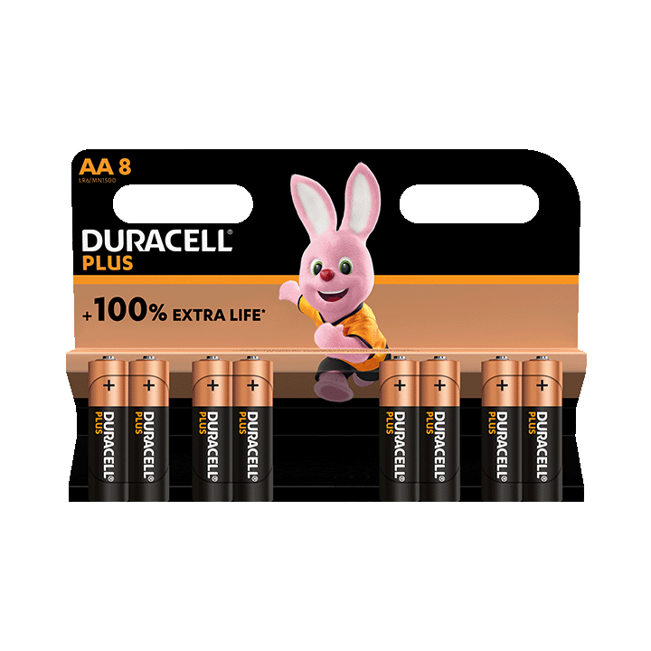 Duracell Plus 100%  AA X8
