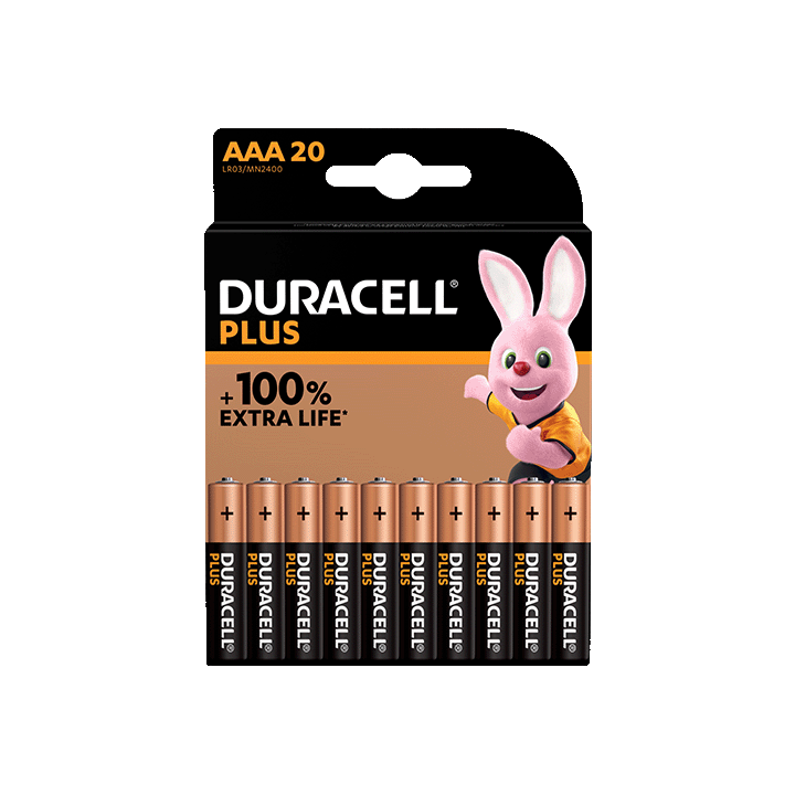 Duracell Plus 100%  AAA X20