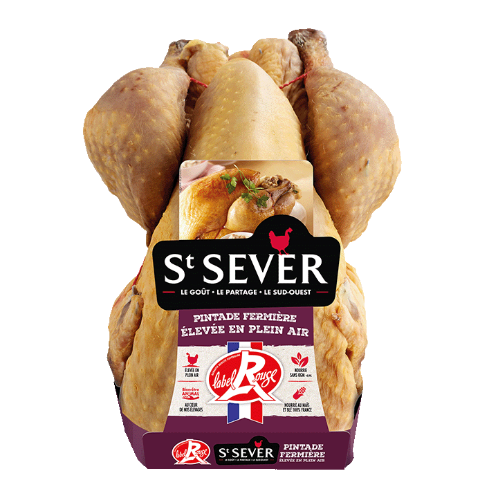 Pintade entière fermière Label Rouge
