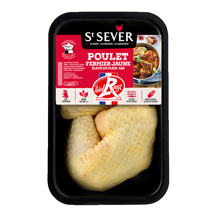 Cuisses de poulet fermier Label Rouge x2