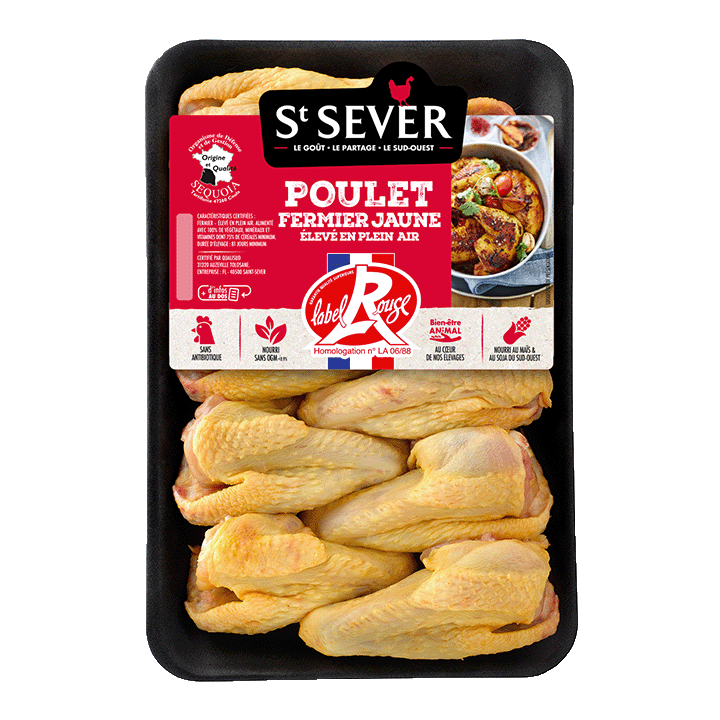 Ailes de poulet fermier Label Rouge x10