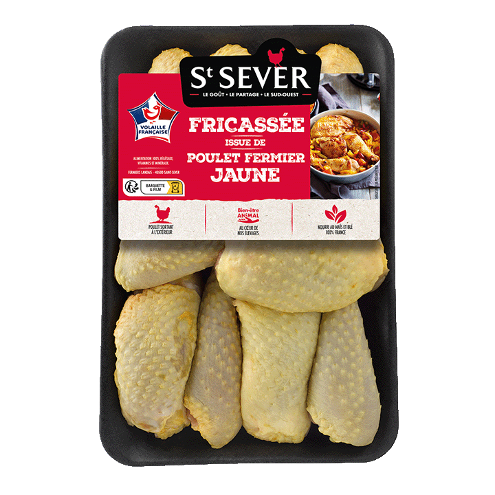 Fricassée issue de poulet fermier