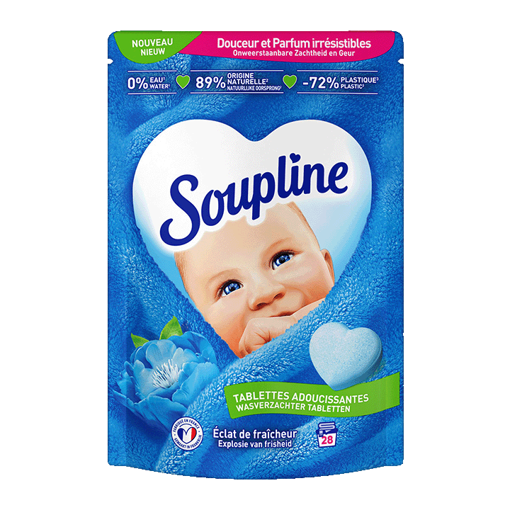 Soupline Tablettes Adoucissantes Éclat De Fraîcheur 28pc