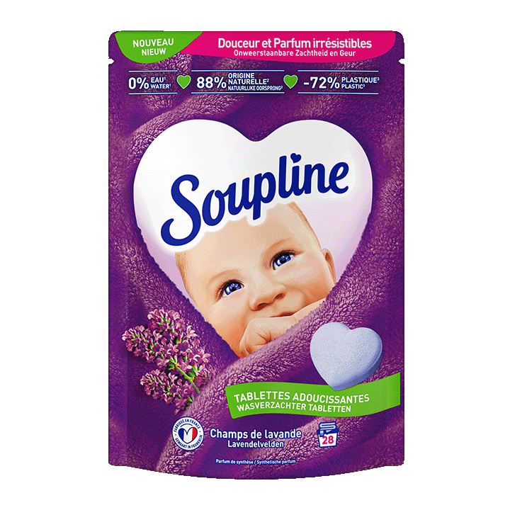 Soupline Tablettes Adoucissantes Champs De Lavande 28pc