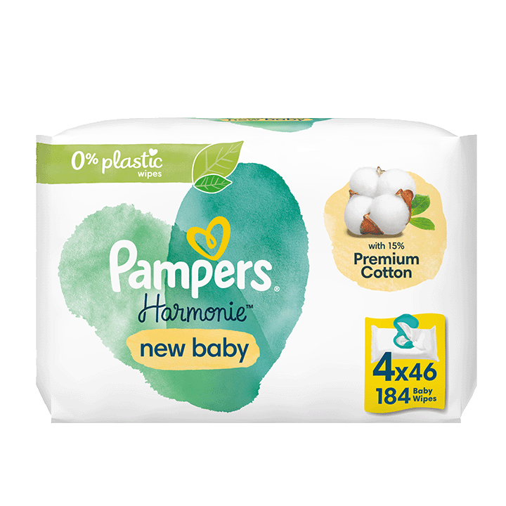 Lingettes Pampers Harmonie New Baby 0% 4x46