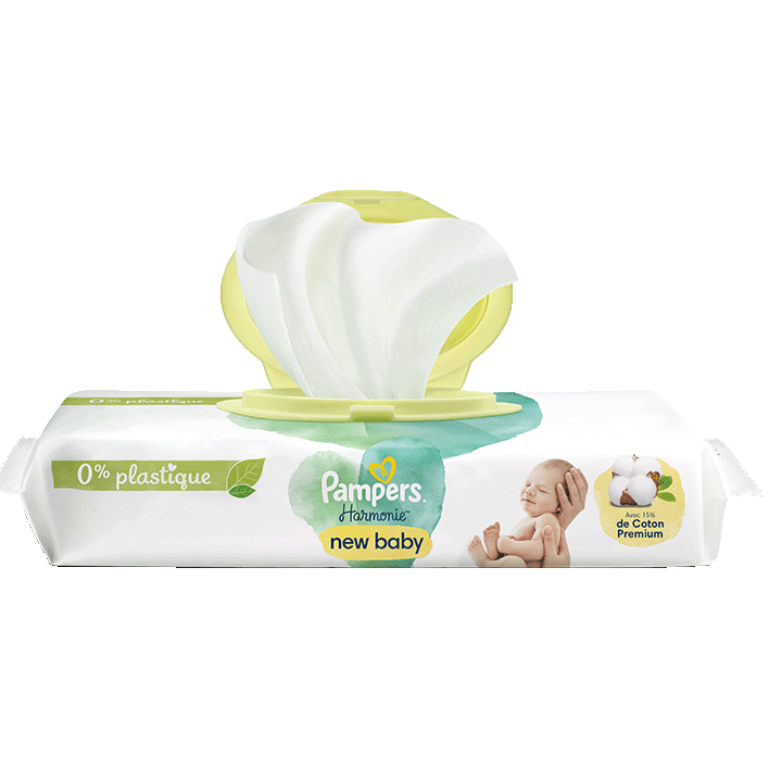 Lingettes Pampers Harmonie New Baby 0% 1x46