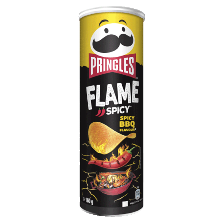 Pringles Flame Spicy BBQ 160g