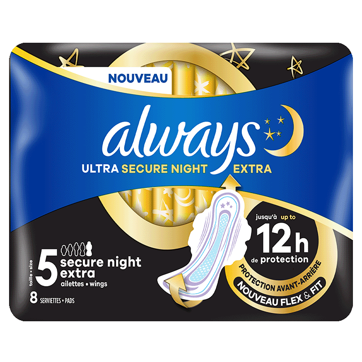 Always Ultra Maandverband Secure Night Extra
