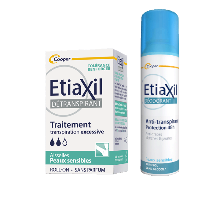 Anti-Transpirant Protection 48h Aérosol + Détranspirant Peaux Sensibles
