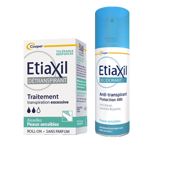 Anti-Transpirant Protection 48h Spray + Détranspirant Peaux Sensibles