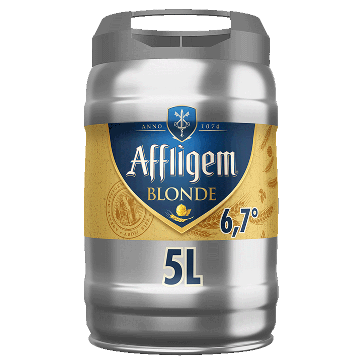 Affligem blonde bière d'Abbaye Fût 5L 6.7°