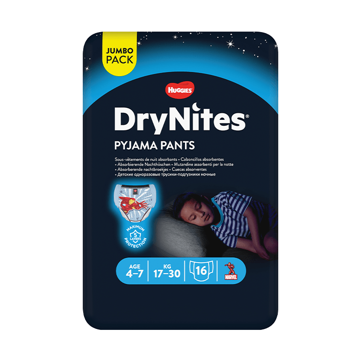 DryNites©️ 4-7 ans (17-30 kg) x16