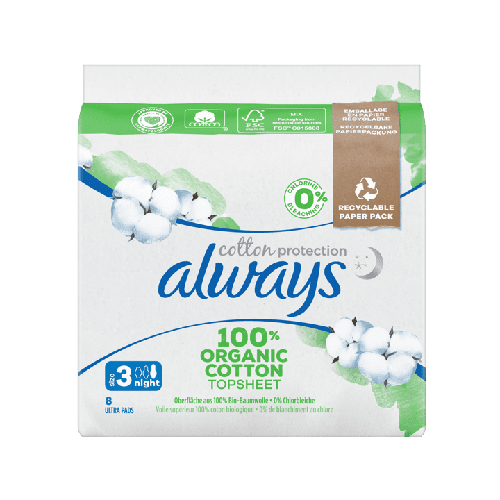 Always maandverband Coton Nacht