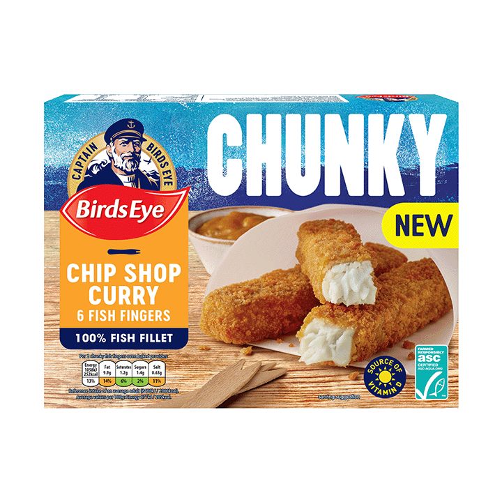 Chip Shop Curry Chunky Fish Fingers 360g