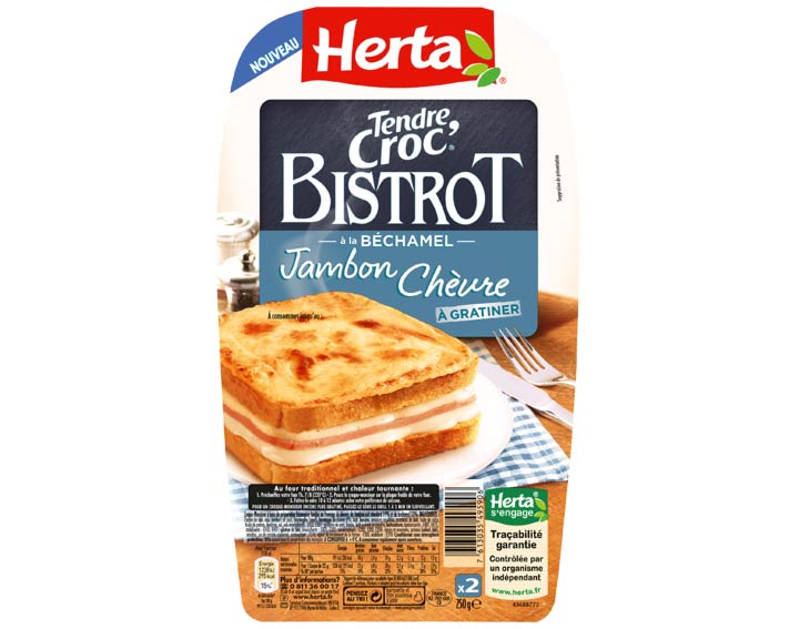TENDRE CROC’® Bistrot Jambon Chèvre Béchamel