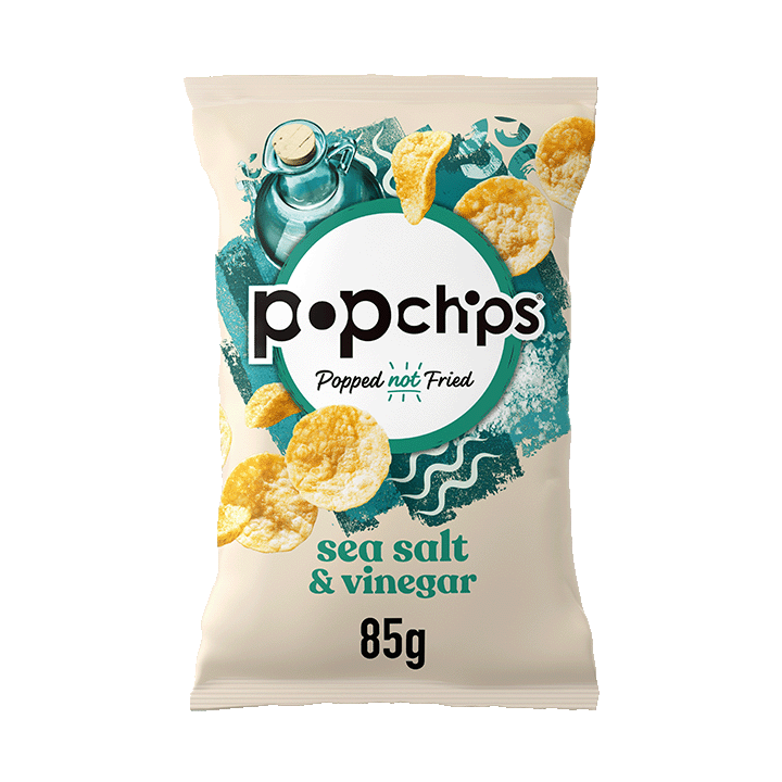 Sea Salt & Vingear Sharing Crisps 85g