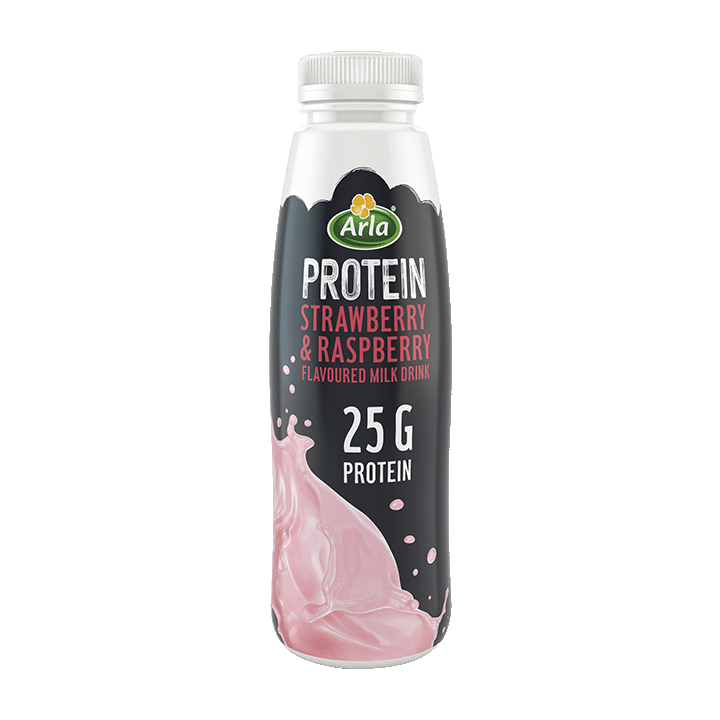 Arla Protein Strawb/Rasp Milk Shake 482ml