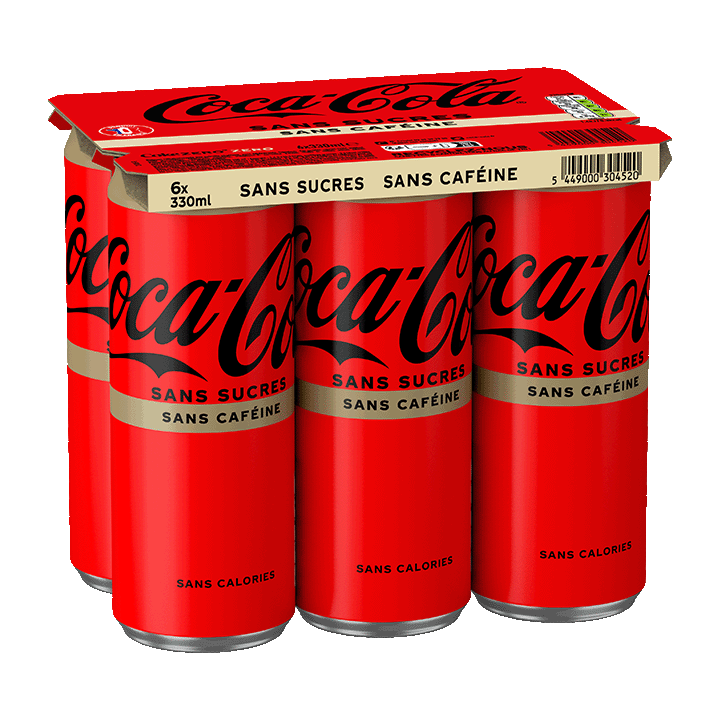 Coca-Cola Sans Sucres Sans Caféine 6x33 cl