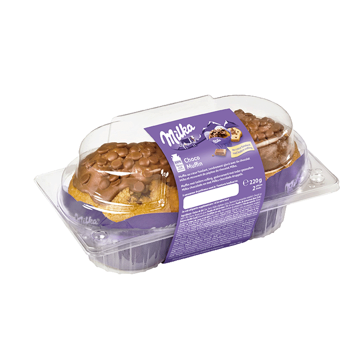 Muffin Milka fourré x2