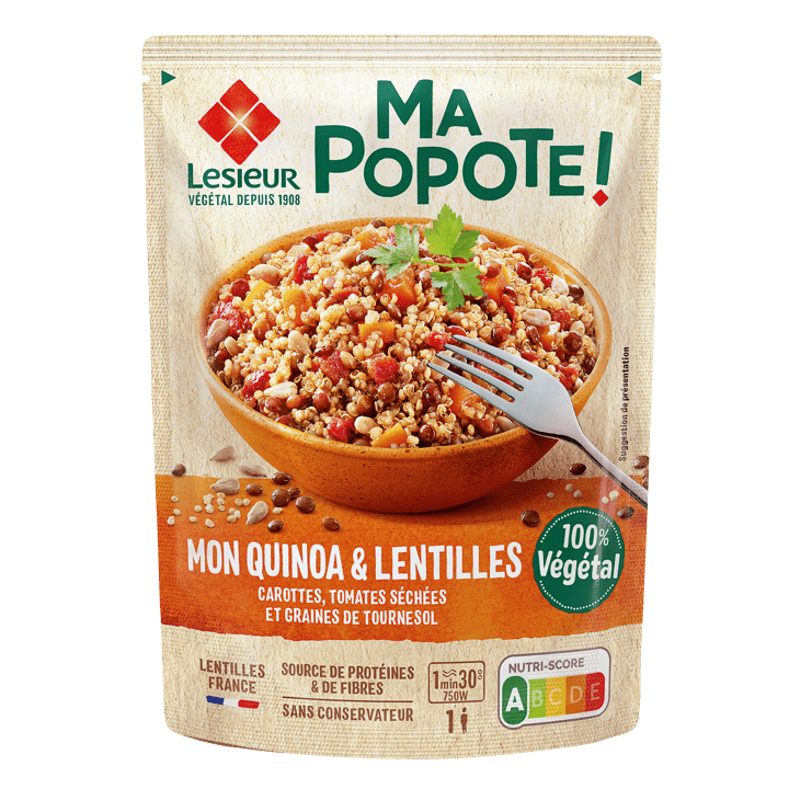 Mon Quinoa & Lentilles Carottes, Tomates séchées - 220g