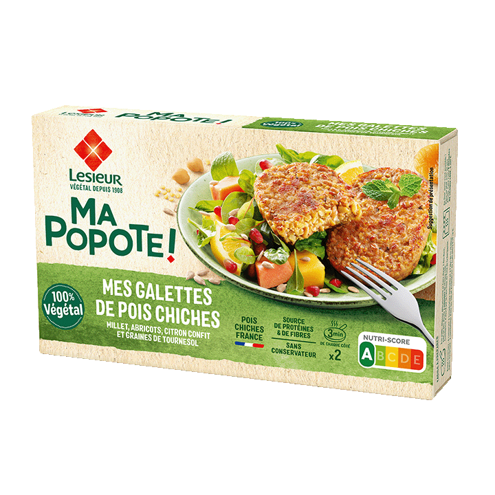 Mes Galettes de Pois Chiches, Millet, Abricots - 200g