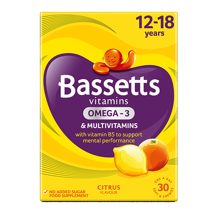 12-18 Years Omega-3 and Multivitamins Citrus