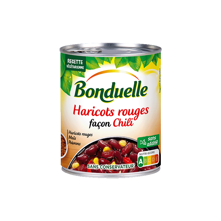 Haricots Rouges façon chili - 800g