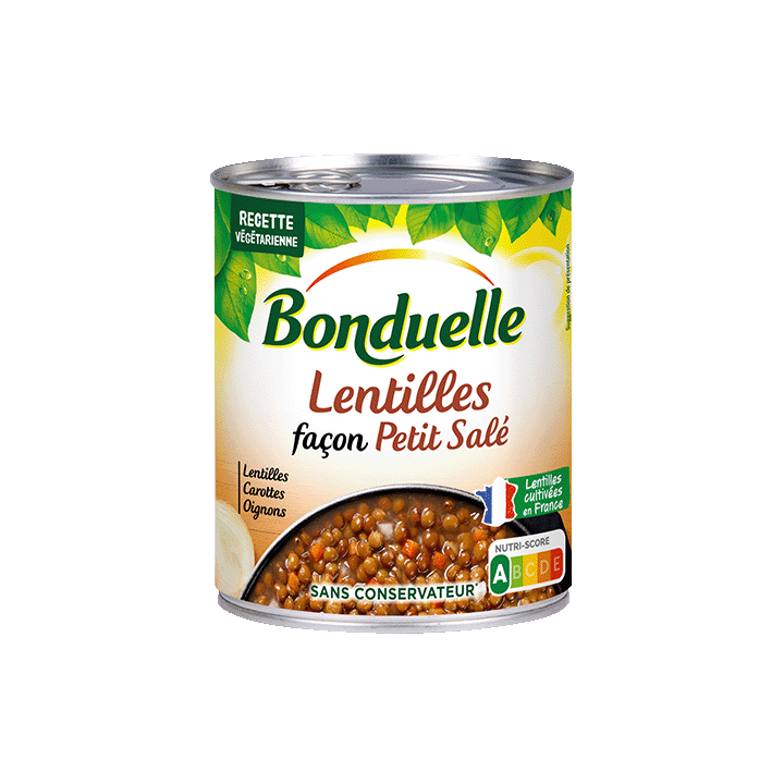 Lentilles façon petit salé - 800g
