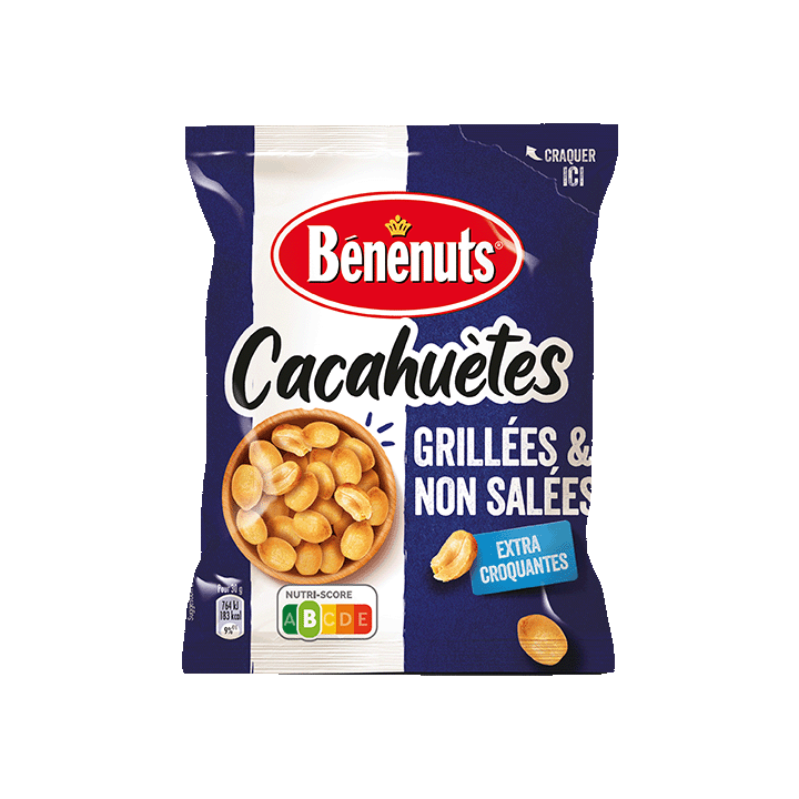 Bénénuts Cacahuètes Grillées Non Salées
