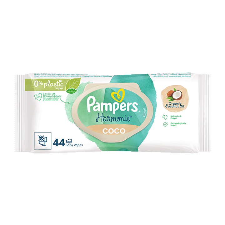 Lingettes Pampers Harmonie Coco 0%