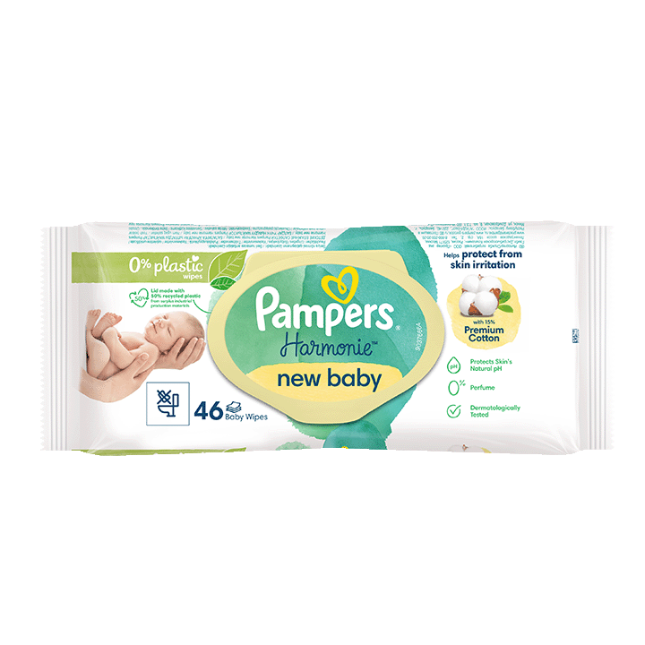 Lingettes Pampers Harmonie New Baby 0%