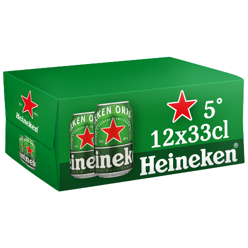 Heineken bière blonde 12x33cl 5°