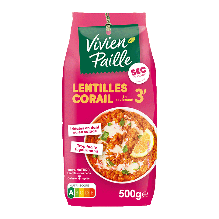 Lentilles Corail 3 minutes