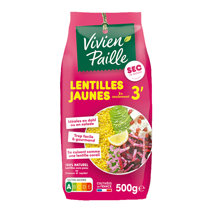 Lentilles Jaunes 3 minutes