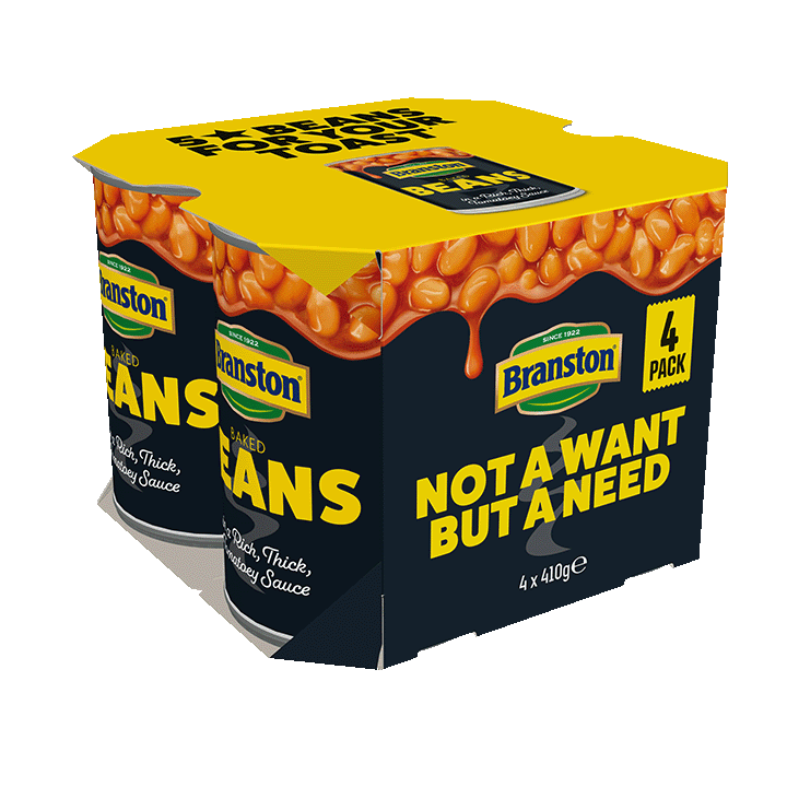 Branston Baked Beans In Tomato Sauce 4 X 410G