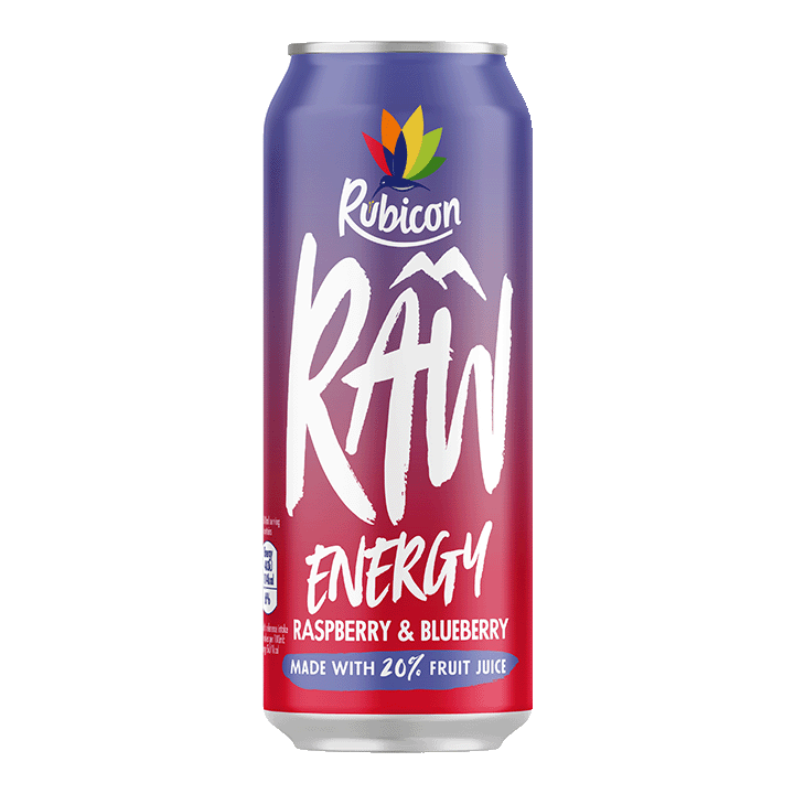 Rubicon Raw Energy Raspberry & Blueberry 500ml