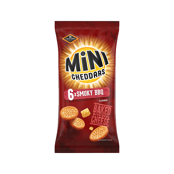 Mini Cheddars Smoky BBQ 6 Pack